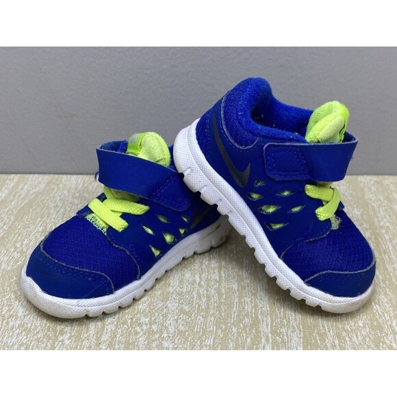 Nike Other - NIKE Flex 2013 Run Toddler Boys Sz 3C Athletic Shoes Royal Blue/Volt 579967-400
